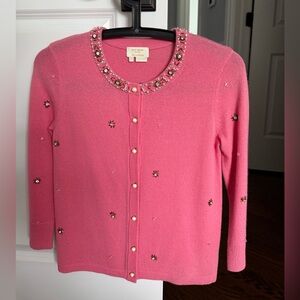 Kate Spade Pink Wool/Cashmere Cardigan